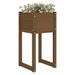 Jardinières 2 pcs Marron miel 40x40x81 cm Bois massif de pin - Photo n°3