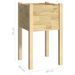 Jardinières d'extérieur 2 pcs 40x40x70 cm Bois de pin massif - Photo n°8