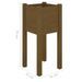 Jardinières d'extérieur 2 pcs Marron miel 31x31x70cm Pin massif - Photo n°7