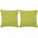 Jeu de coussin 2 pcs Velours 45 x 45 cm Vert - Photo n°1