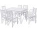 Jeu de salle à manger 7 pcs Pinède Blanc - Photo n°1