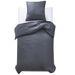 Jeu housse de couette Satin de coton Anthracite 140x200/60x70cm - Photo n°1