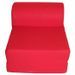 JUNE Chauffeuse 1 place - Tissu rouge - Style contemporain - L 58 x P 75 cm - Photo n°2