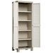 Keter Armoire de rangement à étagères Excellence Beige et taupe 182 cm - Photo n°2