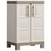 Keter Armoire de rangement basse Excellence Beige et taupe 97 cm - Photo n°1