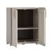 Keter Armoire de rangement basse Groove beige et sable - Photo n°3