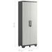 Keter Armoire de rangement polyvalente Gear Noir et gris 182 cm - Photo n°9