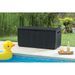 Keter Boîte de rangement de jardin Capri 302 L Anthracite - Photo n°8