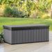 Keter Boîte de rangement de jardin Darwin 380 L Gris - Photo n°9