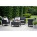 Keter Jeu de canapés de jardin 8 pcs Salemo Graphite 236629 - Photo n°4