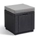 Keter Pouf de rangement Cube avec coussin Graphite - Photo n°1