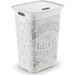 KIS Coffre a linge Laundry de Luxe Chic Style - 60 l - Gris et blanc - Photo n°1