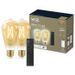 Kit de démarrage WiZ 2 ampoules connectées Edison Blanc variable E27 50W + Télécommande nomade variateur de lumiere - Photo n°1