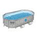 Kit Piscine hors sol BESTWAY Power Steel- 427 x 250 x 100 cm - Ovale (Livrée avec filtre a cartouche, bâche, échelle et diffuseur) - Photo n°2