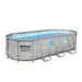 Kit Piscine hors sol - BESTWAY - Power Steel - 549 x 274 x 122 cm - Ovale (Avec pompe de filtration, échelle, bâche et diffuseur) - Photo n°1