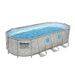 Kit Piscine hors sol - BESTWAY - Power Steel - 549 x 274 x 122 cm - Ovale (Avec pompe de filtration, échelle, bâche et diffuseur) - Photo n°2