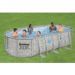 Kit Piscine hors sol - BESTWAY - Power Steel - 549 x 274 x 122 cm - Ovale (Avec pompe de filtration, échelle, bâche et diffuseur) - Photo n°5