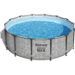 Kit Piscine hors sol tubulaire BESTWAY Steel Pro Max - 427 x 122 cm - Ronde (Livrée avec pompe de filtration, échelle + bâche) - Photo n°1