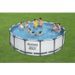 Kit Piscine hors sol tubulaire BESTWAY Steel Pro Max - 457 x 122 cm - Ronde (Livrée avec pompe de filtration, échelle, bâche) - Photo n°2