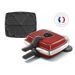 LAGRANGE Gaufrier Super 2 Antiadhésif - 1000W - 1 jeux de plaques : Gaufres coeur - Rouge - Photo n°2