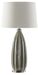 Lampe à poser en fer argent Louve - Photo n°1