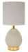 Lampe de chevet gris design relief moderne élégant FLAVI - Photo n°1