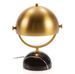 Lampe de table métal doré et pied marbre noir Rangeo - Photo n°3