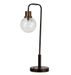 Lampe de table à LED verre et métal marron Diere - Lot de 2 - Photo n°1