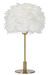 Lampe de table boule plume cm ø 30x50 - Photo n°1