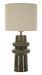 Lampe de table design gris-vert aux lignes sinueuses HARMONY - Photo n°1