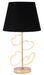 Lampe de table dorée design avec abat-jour noir Harts - Photo n°1