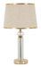Lampe de table dorée élégante beige PRAGA Lumière - Photo n°1