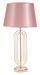 Lampe de table dorée rose grand format design glamour KRISTA - Photo n°1