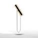 Lampe de table métal doré et pied métal blanc Egaly H 53 cm - Photo n°1