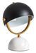 Lampe de table métal noir et socle marbre blanc Miles - Photo n°1