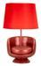 Lampe de table midcentury rouge cm ø 26x43 - Photo n°1