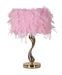 Lampe de table rose dorée élégante ROSA - Photo n°1