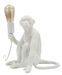 Lampe de table singe assis blanc 33x33x32 cm - Photo n°1