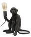 Lampe de table singe assis noir 33x33x32 cm - Photo n°1