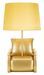 Lampe de table style Mid-Century jaune ocre en résine Rétro - Photo n°1