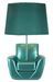 Lampe de table style Mid-Century turquoise en résine Retro - Photo n°1