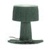 Lampe de table tissu à franges vert Angie - Photo n°1