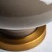 Lampe de table tissu beige et pied métal doré Relsan - Photo n°3