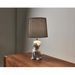 Lampe de table tissu blanc et pied céramique Boos - Photo n°2