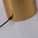 Lampe de table tissu blanc et pied métal cuivré Merna - Photo n°12