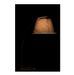 Lampe de table tissu et pied métal noir arrondi Winno - Photo n°3