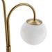 Lampe de table verre blanc et pied métal doré Asseo - Photo n°3