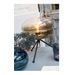 Lampe de table verre doré et trépied métal noir Nissy - Photo n°3