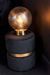 Lampe de table verre et socle métal doré Ysarg - Photo n°4
