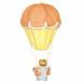 Lampe montgolfière Orange et jaune - Photo n°1